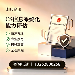 辽宁CS信息系统化能力评估申报服务