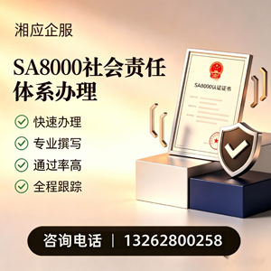辽宁SA8000社会责任体系认证服务